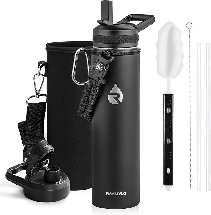 RAYMYLO Insulated Water Bottle 24oz, Triple Wall Vacuum Stainless Steel by RAYMYLO