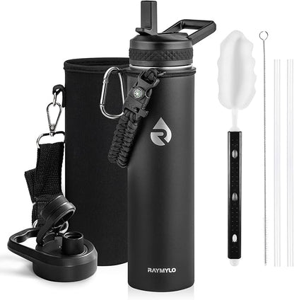 RAYMYLO Insulated Water Bottle 24oz, Triple Wall Vacuum Stainless Steel by RAYMYLO