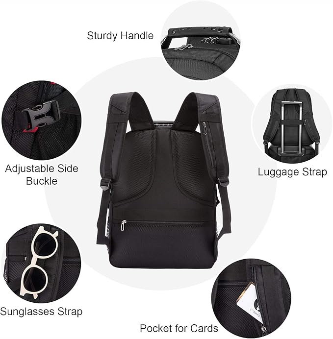 LOVEVOOK Travel Backpack for Men 17inch Large Work Backpack for Men Large - Image 4