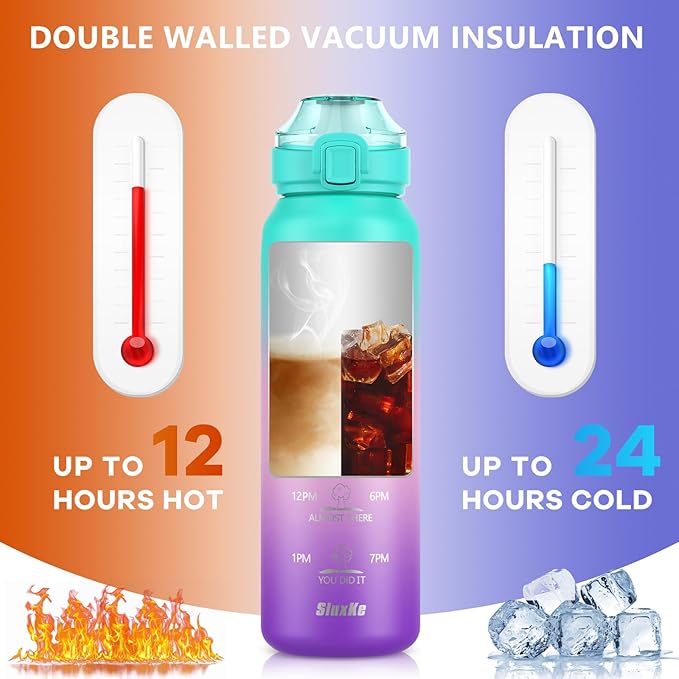 SLUXKE 32oz Insulated Water Bottle - Image 4