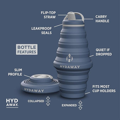 HYDAWAY 25oz Collapsible Water Bottle - Image 5