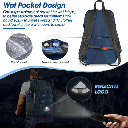 IGOLUMON Hiking Backpack 40L Packable Lightweight Camping Backpack Men Women - Image 4