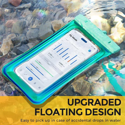 ProCase 2 Pack Floating Waterproof Phone Pouch IPX8, Universal Dry Bag Fits - Image 2