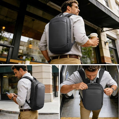 hk Business Backpack for Men 15.6 Inch, Slim & Expandable Waterproof Travel - Image 7