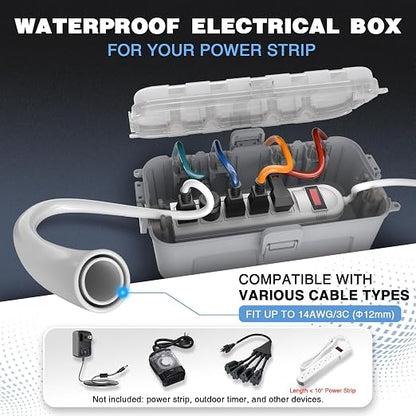 Flemoon Medium Outdoor Electrical Box Waterproof - Image 2