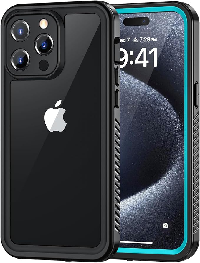Lanhiem for iPhone 15 Pro Case, IP68 Waterproof Dustproof Shockproof Cases by LanhiemHome