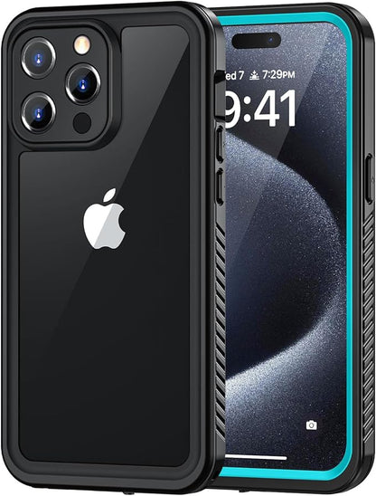 Lanhiem for iPhone 15 Pro Case, IP68 Waterproof Dustproof Shockproof Cases by LanhiemHome