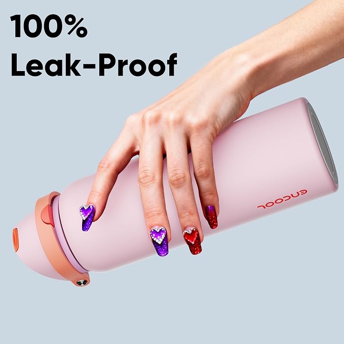 Insulated Water Bottle with Straw - Image 6