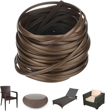 M METERXITY 1-Pack Wicker Repair Kit, 5mm x 33ft/10m Plastic Flat Rattan by MMETERXITY
