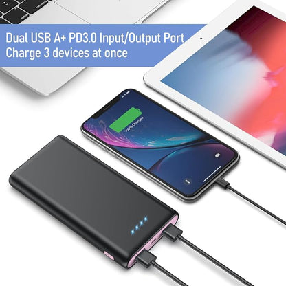 Portable Charger Power Bank 25, 5V/3A USB C in&Out Fast Phone Charging - Image 4