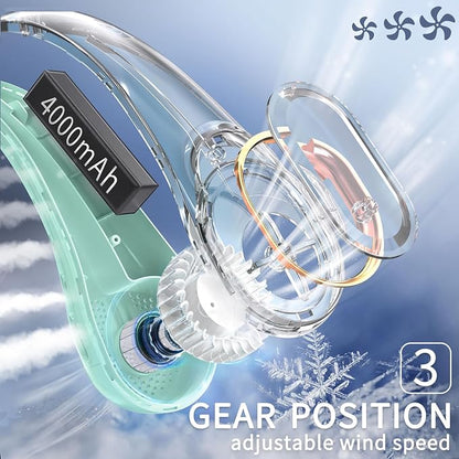 FrSara Neck Fan, Personal Fans for Your Neck, Adjustable, 360° Cooling - Image 4
