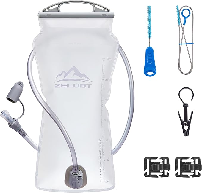 Zelvot 2L-3L Hydration Bladder Kit, 6 in 1 Water Bladder by Zelvot