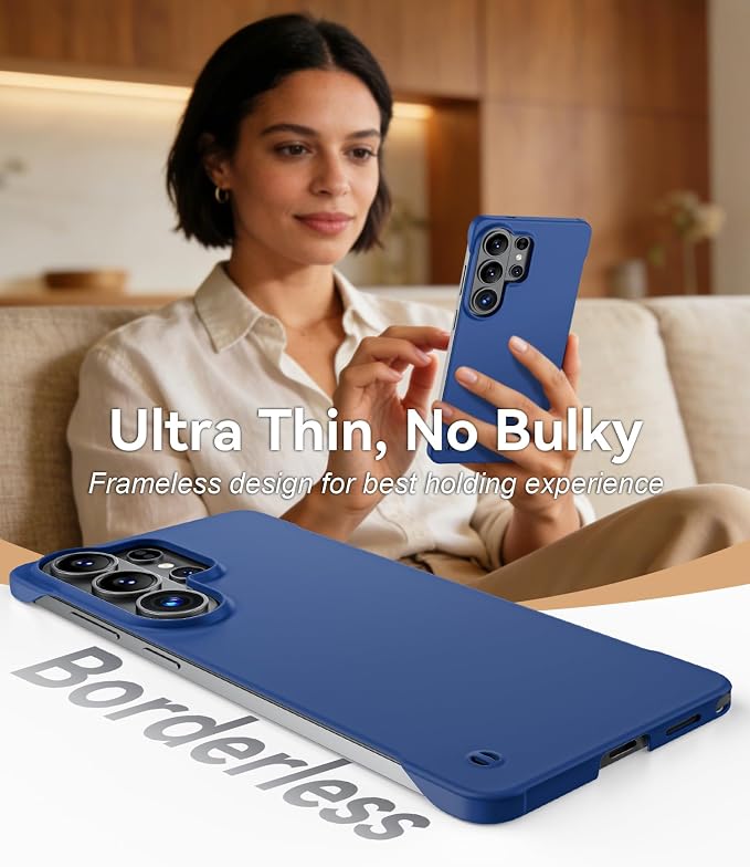 GRECAZO Slim Borderless for Samsung Galaxy S26 Ultra Phone Case 6.9" Ultra-Thin - Image 3