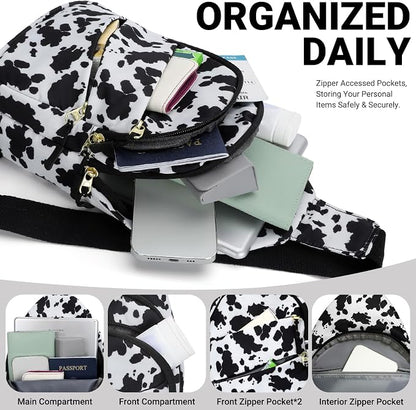 Tuwubi Crossbody Bags for Women, Sling Bag for Men, Small Hiking Backpack Anti - Image 4