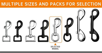 Garwor 4Pcs Heavy Duty Chrome Swivel Snap Hooks - Image 6