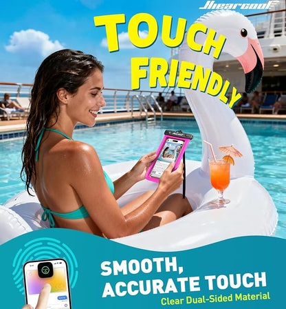 Hiearcool Universal Waterproof Phone Pouch, IPX8 Cell Phone Waterproof Case Up - Image 4