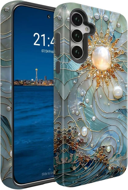Compatible for Samsung Galaxy A16 5G Case, Dual Layer Heavy Duty 2 in 1 by BSMOSPER