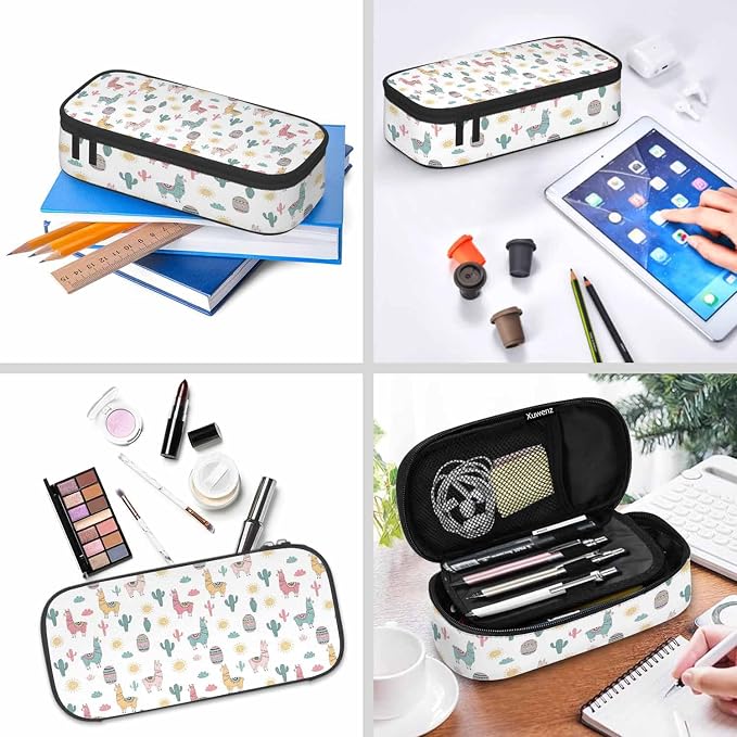 Llama Camels Pencil Case Cactus Alpacas Cacti Plants Animal Pencil Bag Pen - Image 6
