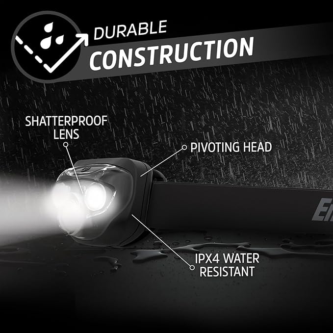 Energizer PRO-260 LED Headlamp, IPX4 Water Resistant Headlamps, - Image 5