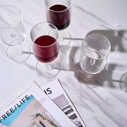 Unbreakable Stemmed Square Tritan Acrylic Wine Glasses European Style | Set of - Image 4