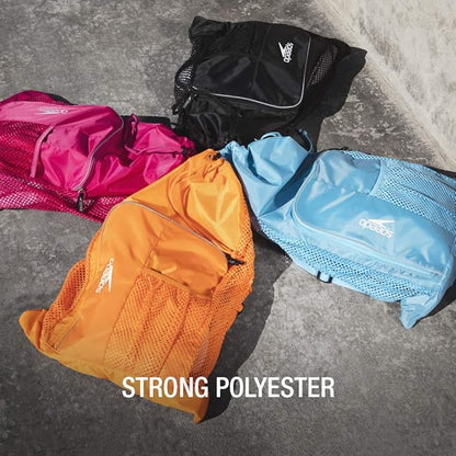 Speedo Unisex-Adult Drawstring Deluxe Ventilator Mesh Equipment Bag - Image 3