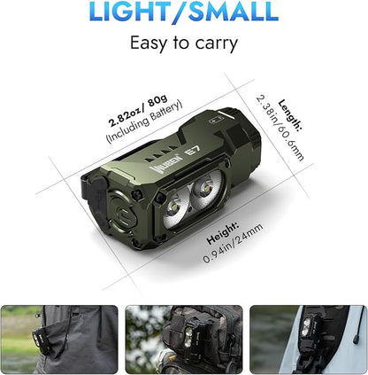 WUBEN E7 1800 Lumen Rechargeable Mini Flashlight - Image 6