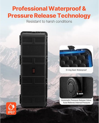 VEVOR Weatherproof Hard Case, Heavy Duty Protective Dry Box Case - Image 5