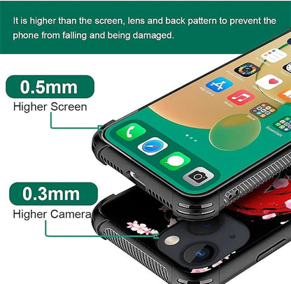 for iPhone 14 Plus Case, Sakura Japanese Samurai Pattern Graphic Design Girl - Image 6