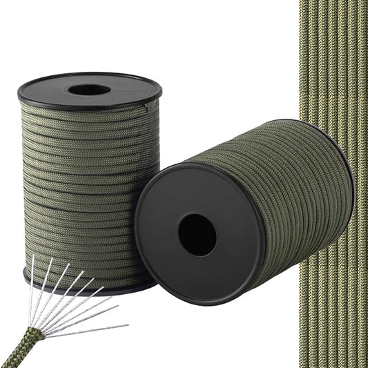 550 Paracord Rope, 100ft/330ft 9 Strand Parachute Cord 4mm, Tactical Paracord by Unknown