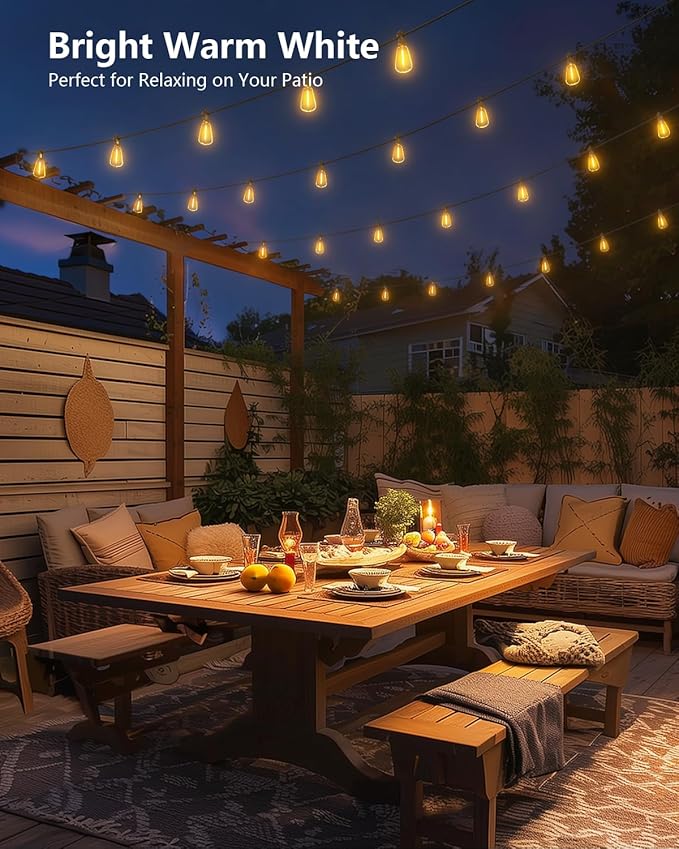 Brightown 37FT Solar String Lights Outdoor Waterproof - Image 7