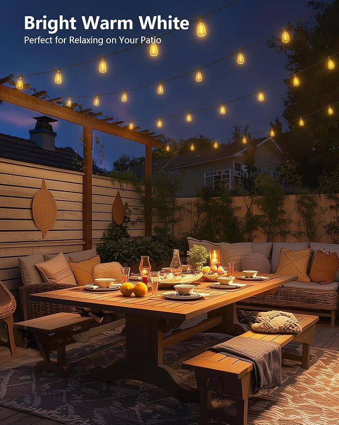 Brightown 76FT Solar String Lights Outdoor Waterproof - Image 7