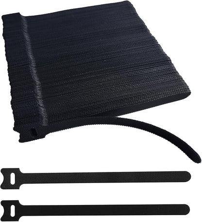200 PCS 8 Inches Black Reusable Cable Ties, Adjustable Cord Straps, Cable by Unknown