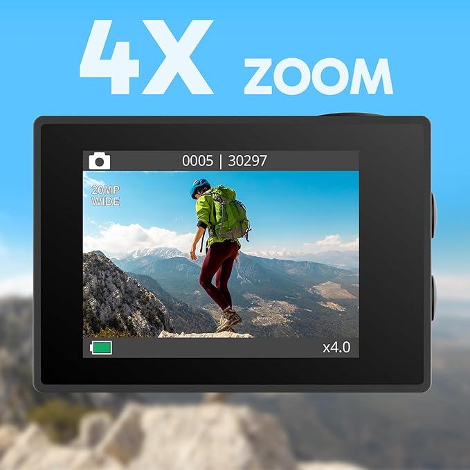 AKASO EK7000 4K30FPS 20MP WiFi Action Camera - Image 7
