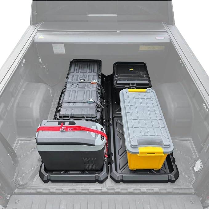 Slide-Out Truck Bed Organizer Tray, Heavy Duty Cargo Storage System - Image 8