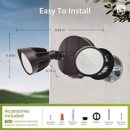 Philips 44W 3500LM ‌LED Security Flood Light‌ ‌Outdoor‌，Switch Controlled - Image 7
