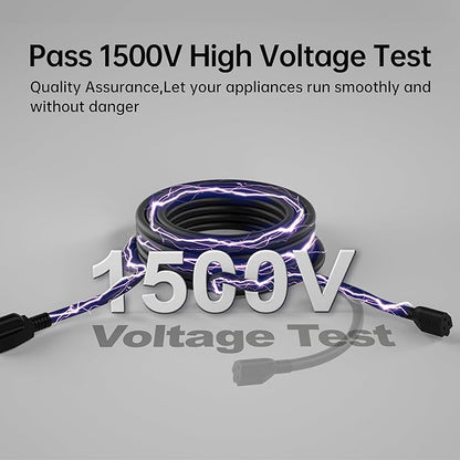 PlugSaf 16 Gauge 100 FT Extension Cord Outdoor Waterproof, 16/3 SJTW Cold - Image 3