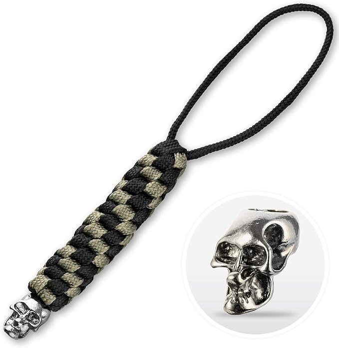 M-Tac Skull Knife Lanyard with Bead – Paracord Lanyard by M-Tac