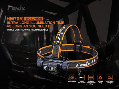 Fenix HM70R Headlamp, 1600 Lumen USB-C Rechargeable - Image 6