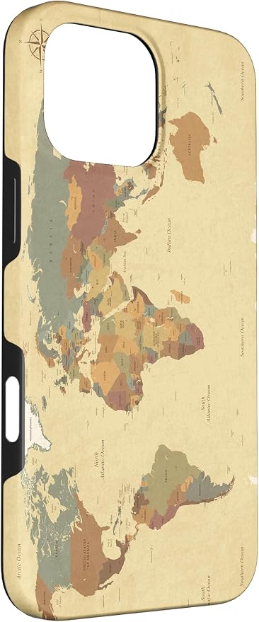Globe Map Smartphone Cell Cover Gift World Map Pattern Phone Case - Image 3