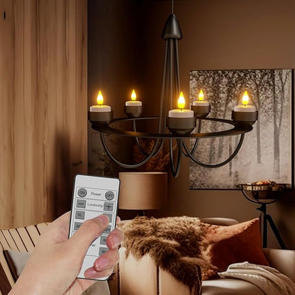 SoulBay Rechargeable Flameless LED Tea Lights Candles - Image 3