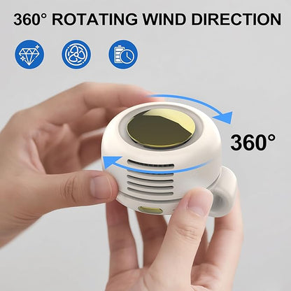 TFQXA1Z Portable Silent Clip On Bladeless Fan, Rechargeable Wearable Fan - Image 4