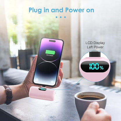 Mini Portable Charger USB C Power Bank, Upgraded 5000mAh PD Fast Charging - Image 7