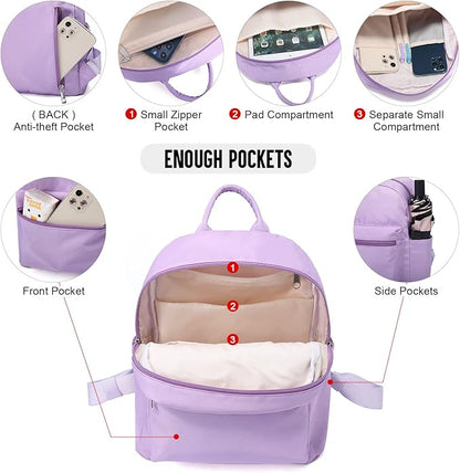 LOVEVOOK Mini Backpack for Women Light Weight Small Waterproof Backpack Purses - Image 3