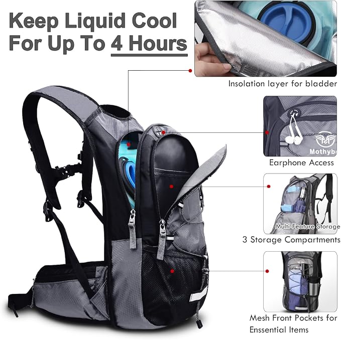 Mothybot Insulated Hydration Backpack Pack - Image 4