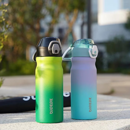 BJPKPK Water Bottle with Straw 18oz Insulated Water Bottles Reusable Stainless - Image 5