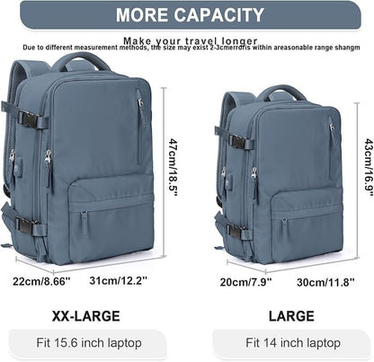 WONHOX Large Travel Backpack Carry on Flight Approved Laptop Work Business - Image 4