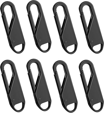 OXT 8 PCS Black Upgraded Zipper Pull, Premium Zipper Pull Replacement, Zipper by OXT
