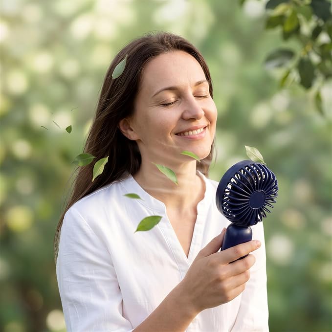 Rossesay 6 Pcs Mini Portable Fan Bulk Cute Handheld Lightweight Small Little - Image 6