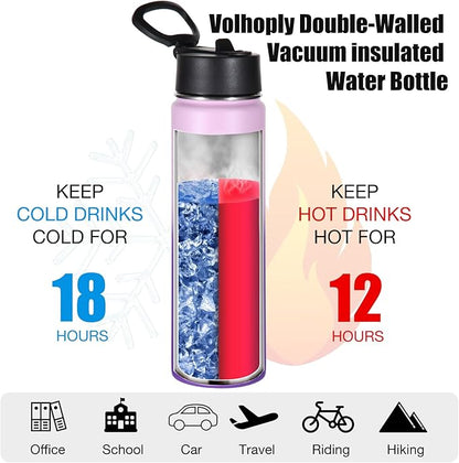Volhoply 24 Ounce Insulated Water Bottle - Image 3