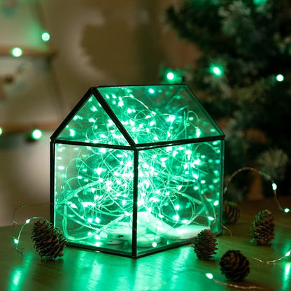 12-Pack LED Fairy Lights 7 Feet Battery Powered Waterproof Silver Wire 20 Slim - Image 4